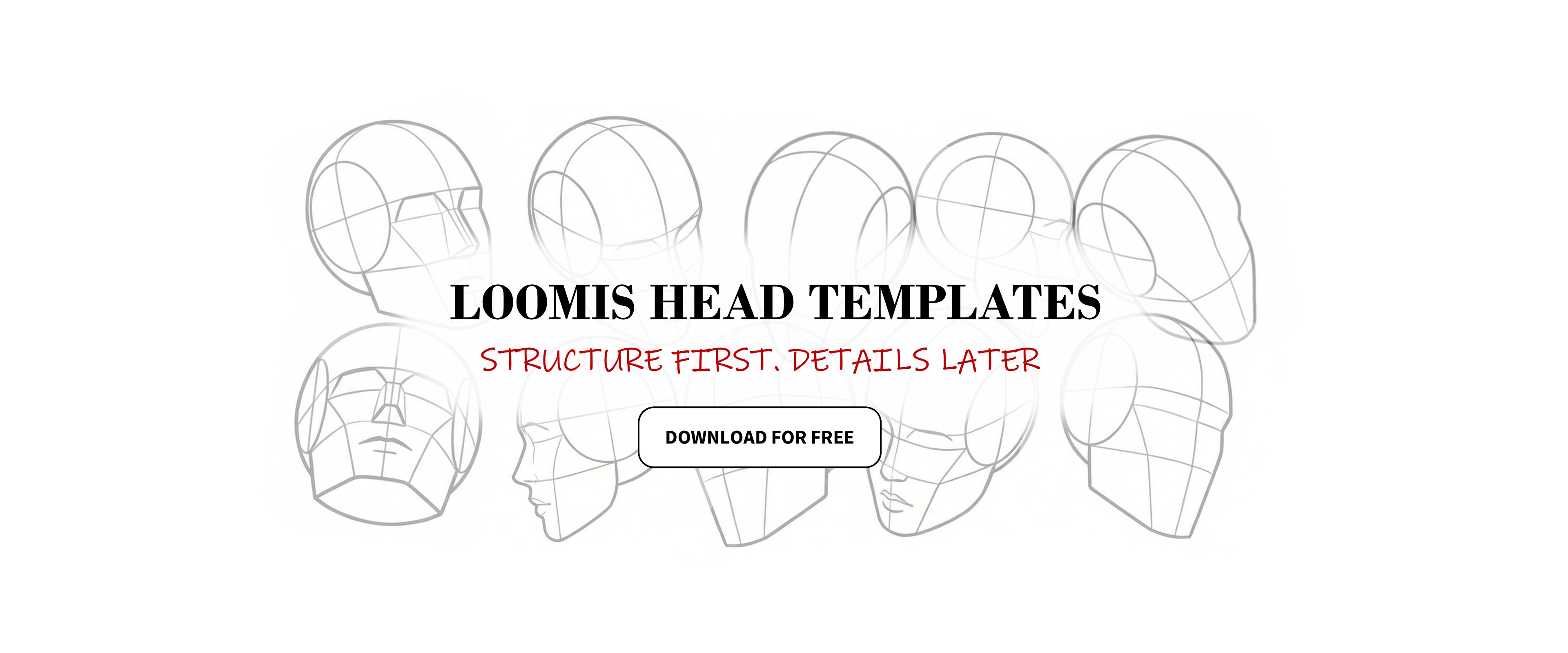 Loomis Head Reference Pack